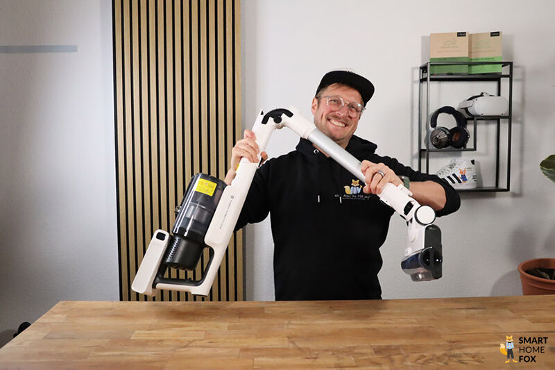 Tineco Pure One A50s Saugrohr wird gebeugt